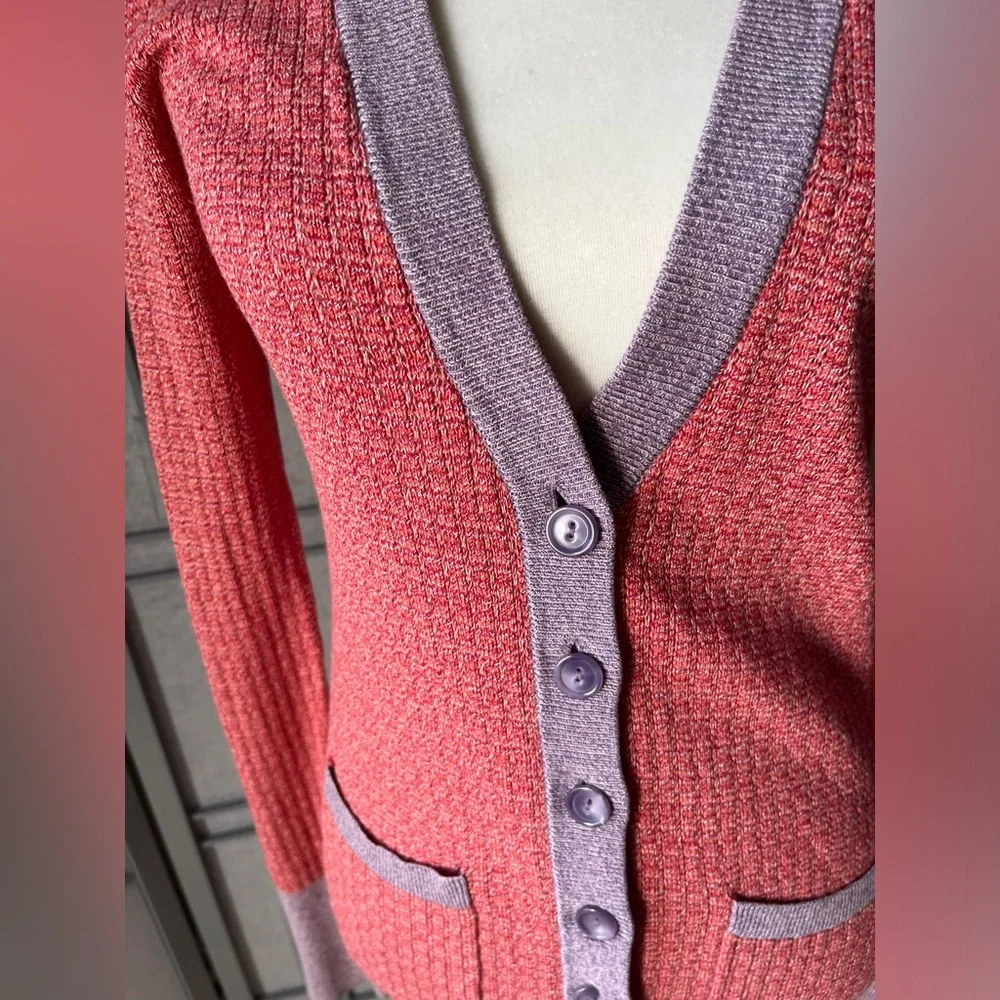 Vintage Marc by Marc Jacobs colorblock Cardigan Small - Picture 4 of 10